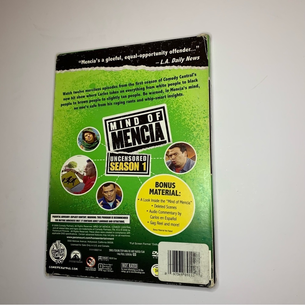 Mind of Mencia uncensored season 1 DVD - Picture 2 of 2